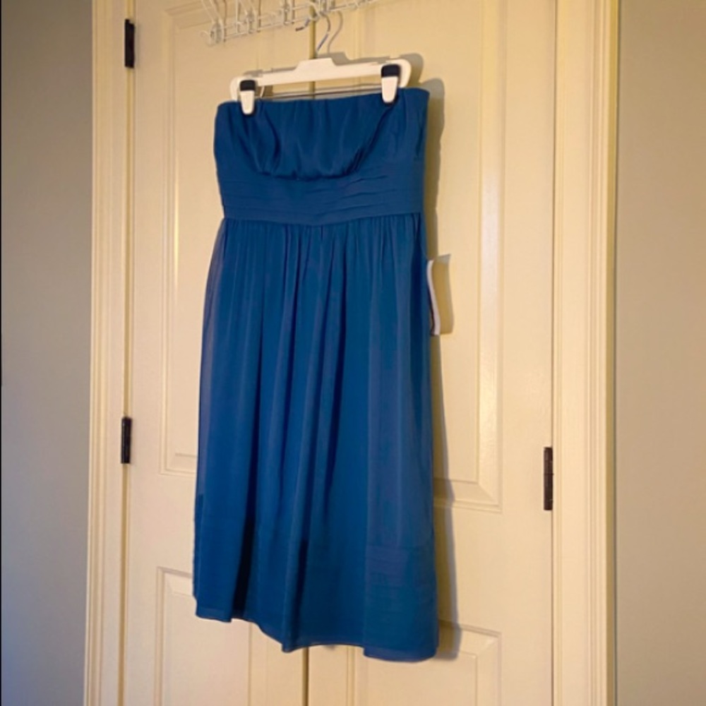 J. Crew strapless dress - 100% silk, fully lined (Size 16)